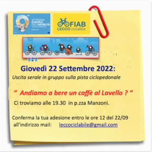 "ANDIAMO A BERE UN CAFFE' AL LAVELLO?"